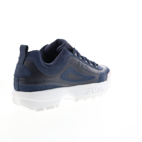 Fila Disruptor II No-Sew 1FM00693-421 Mens Blue Lifestyle Sneakers Shoes