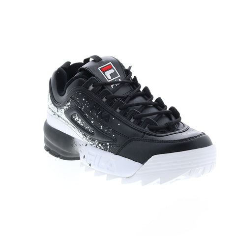 Fila Disruptor II Splatter 1FM00711-013 Mens Black Lifestyle Sneakers Shoes