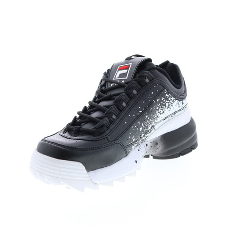 Fila Disruptor II Splatter 1FM00711-013 Mens Black Lifestyle Sneakers Shoes