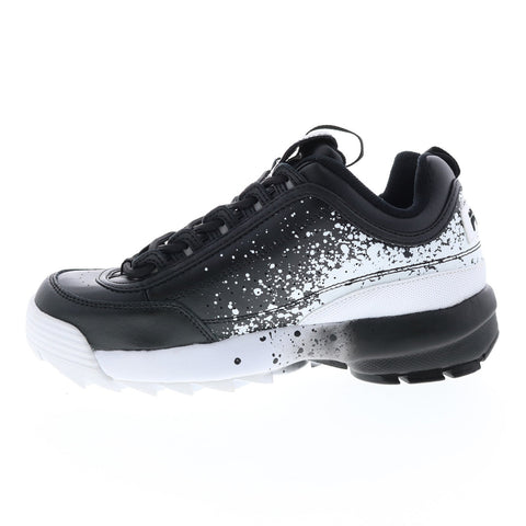 Fila Disruptor II Splatter 1FM00711-013 Mens Black Lifestyle Sneakers Shoes