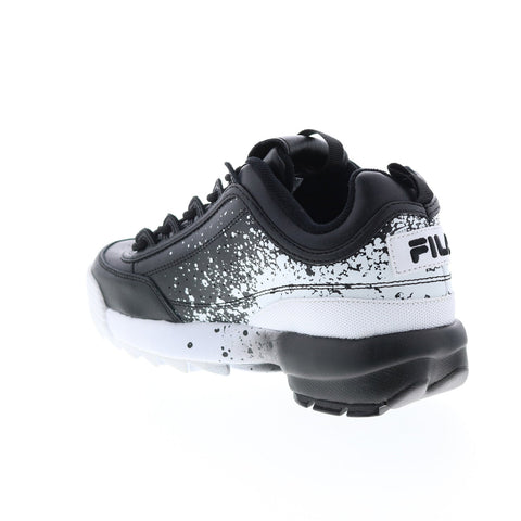 Fila Disruptor II Splatter 1FM00711-013 Mens Black Lifestyle Sneakers Shoes
