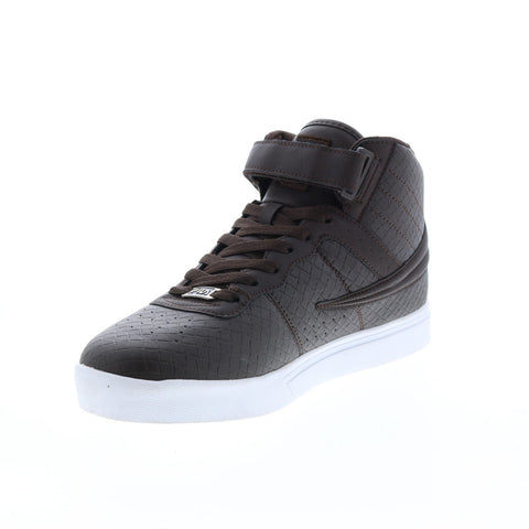 Fila Vulc 13 Crosshatch 1FM01036-602 Mens Brown Lifestyle Sneakers Shoes