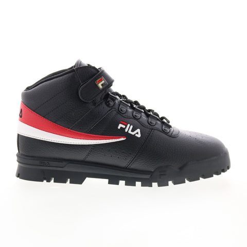 Fila V13 Boot 1FM01156-014 Mens Black Synthetic Lace Up Casual Dress Boots