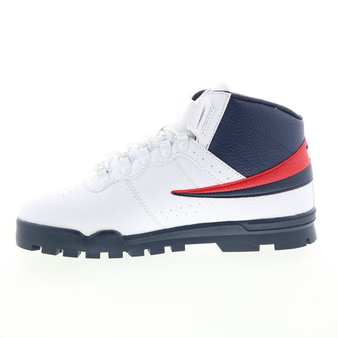 Fila V13 Boot 1FM01156-125 Mens White Synthetic Strap Casual Dress Boots
