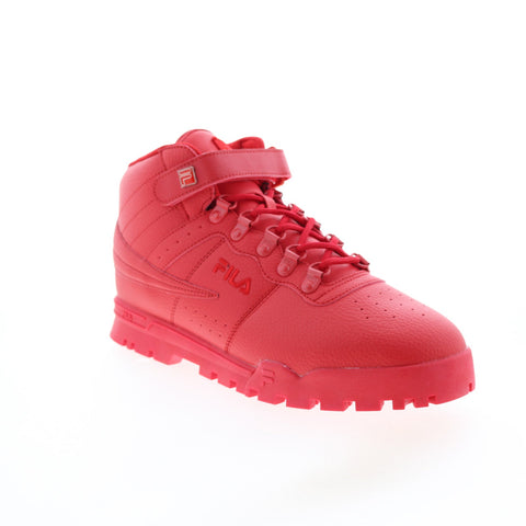 Fila V13 Boot 1FM01156-600 Mens Red Synthetic Lace Up Casual Dress Boots