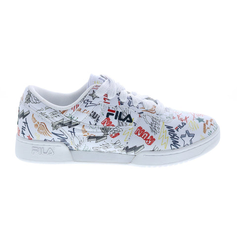 Fila Original Fitness Scribbles Mens White Lifestyle Sneakers Shoes