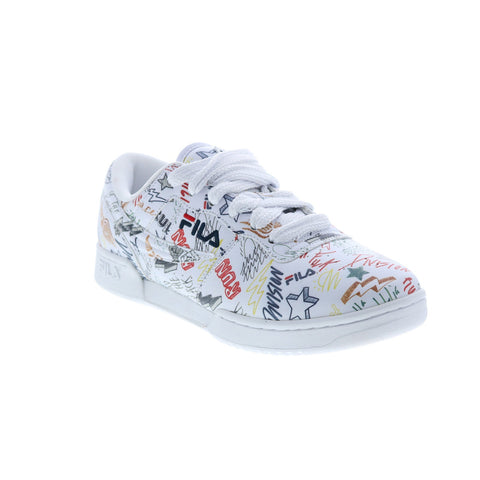 Fila Original Fitness Scribbles Mens White Lifestyle Sneakers Shoes