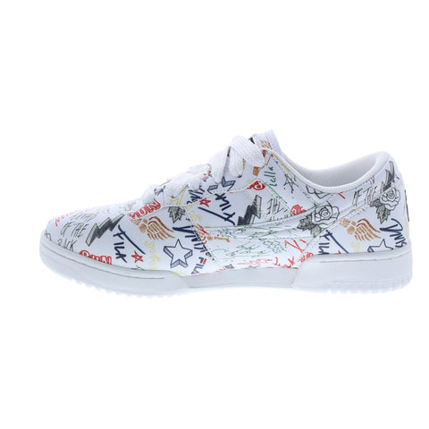 Fila Original Fitness Scribbles Mens White Lifestyle Sneakers Shoes