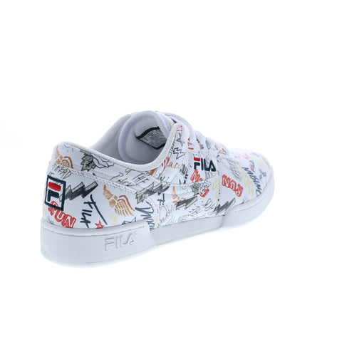 Fila Original Fitness Scribbles Mens White Lifestyle Sneakers Shoes