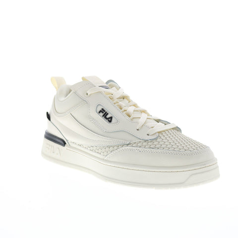 Fila T-1 Mid Saga 1FM01738-100 Mens Gray Leather Lifestyle Sneakers Shoes