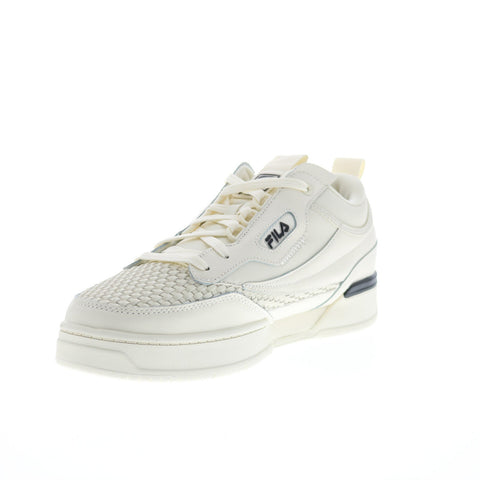 Fila T-1 Mid Saga 1FM01738-100 Mens Gray Leather Lifestyle Sneakers Shoes