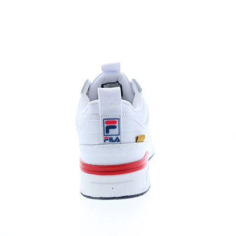Fila T-1 Mid Saga 1FM01738-125 Mens White Leather Lifestyle Sneakers Shoes