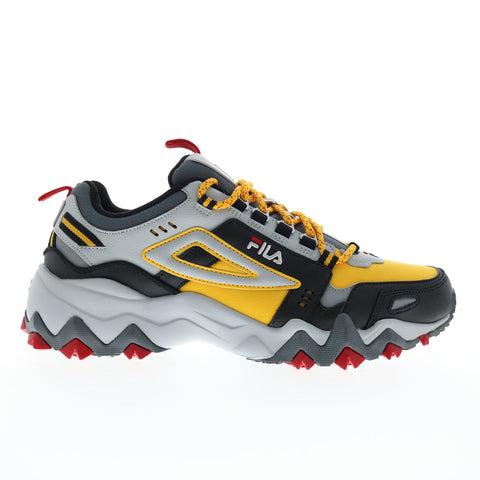 Fila Oakmont Trail 1JM00649-703 Mens Yellow Leather Athletic Hiking Shoes
