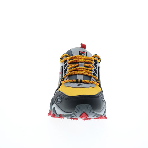 Fila Oakmont Trail 1JM00649-703 Mens Yellow Leather Athletic Hiking Shoes