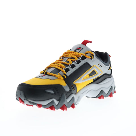 Fila Oakmont Trail 1JM00649-703 Mens Yellow Leather Athletic Hiking Shoes
