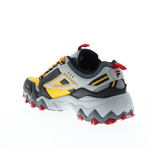 Fila Oakmont Trail 1JM00649-703 Mens Yellow Leather Athletic Hiking Shoes