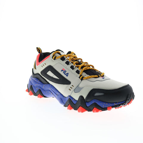 Fila Oakmont Trail 1JM00842-057 Mens Gray Leather Athletic Hiking Shoes