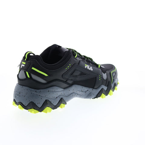 Fila Oakmont Trail 1JM00845-007 Mens Black Leather Athletic Hiking Shoes