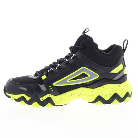 Fila Oakmont TR Mid 1JM01276-007 Mens Black Leather Athletic Hiking Shoes