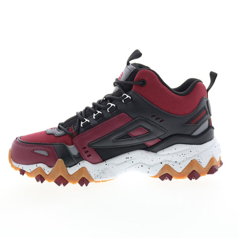 Fila Oakmont Trail Mid 1JM01276-202 Mens Burgundy Athletic Hiking Shoes
