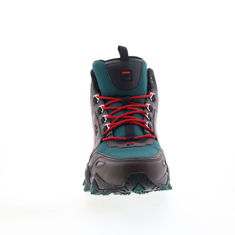 Fila Oakmont Trail Mid 1JM01680-361 Mens Green Leather Athletic Hiking Shoes