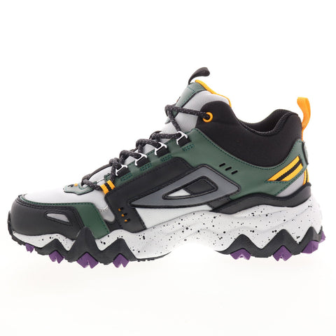 Fila Oakmont TR Mid 1JM01684-091 Mens Gray Leather Athletic Hiking Shoes