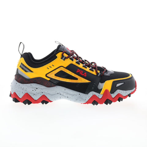 Fila Oakmont TR 1JM01689-025 Mens Yellow Leather Athletic Hiking Shoes