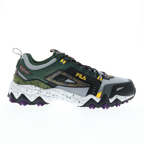 Fila Oakmont Trail 1JM01689-067 Mens Gray Leather Athletic Hiking Shoes