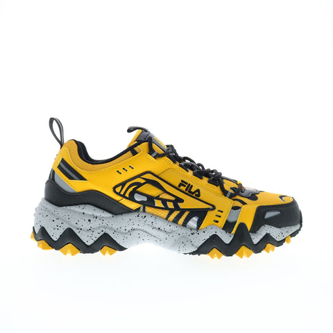 Fila Oakmont Trail 1JM01701-703 Mens Yellow Leather Athletic Hiking Shoes