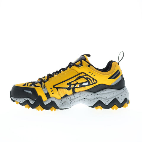 Fila Oakmont Trail 1JM01701-703 Mens Yellow Leather Athletic Hiking Shoes