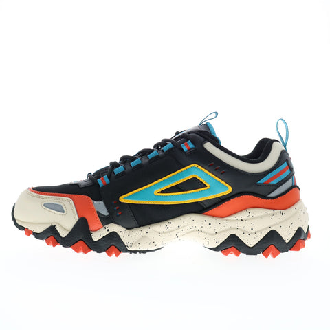 Fila Oakmont Trail 1JM01746-014 Mens Black Leather Athletic Hiking Shoes