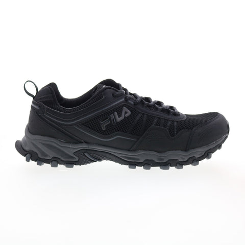Fila Memory Uncharted 2 1JW00221-060 Mens Black Leather Athletic Running Shoes