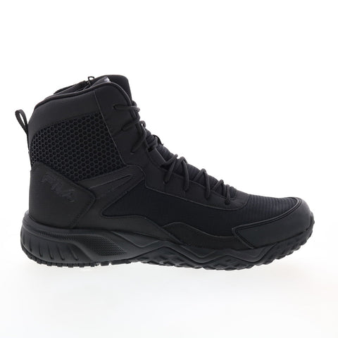 Fila Chastizer 1LM00116-001 Mens Black Leather Lace Up Work Boots