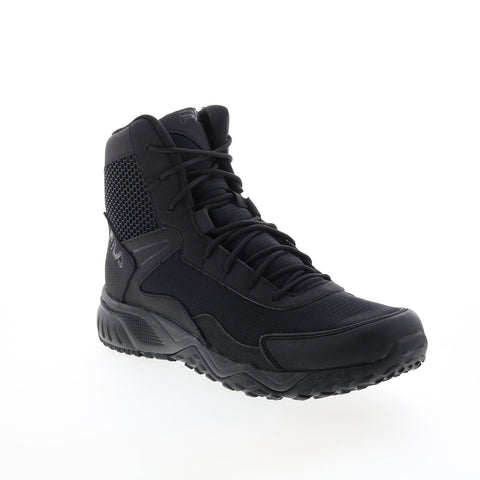 Fila Chastizer 1LM00116-001 Mens Black Leather Lace Up Work Boots