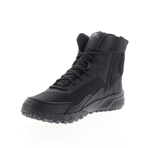 Fila Chastizer Evo 1LM00370-001 Mens Black Leather Lace Up Work Boots