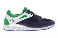 Fila Overpass 2.0 Fusion Mens Blue Mesh Low Top Lace Up Sneakers Shoes