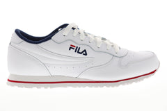 Fila Euro Jogger Ii Mens White Synthetic Low Top Lace Up Sneakers Shoes