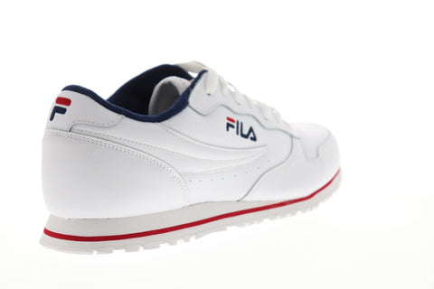 Fila Euro Jogger Ii Mens White Synthetic Low Top Lace Up Sneakers Shoes