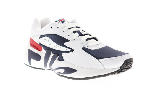 Fila Mindblower Mens Blue White Synthetic Low Top Lace Up Sneakers Shoes
