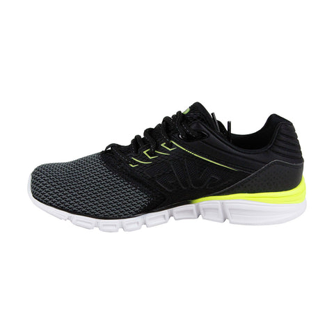 Fila Memory Multiswift 2 Mens Black Mesh Low Top Athletic Gym Running Shoes
