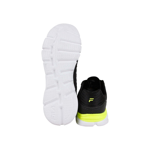 Fila Memory Multiswift 2 Mens Black Mesh Low Top Athletic Gym Running Shoes