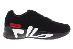 Fila Mindblower Mens Black Synthetic Low Top Lace Up Sneakers Shoes