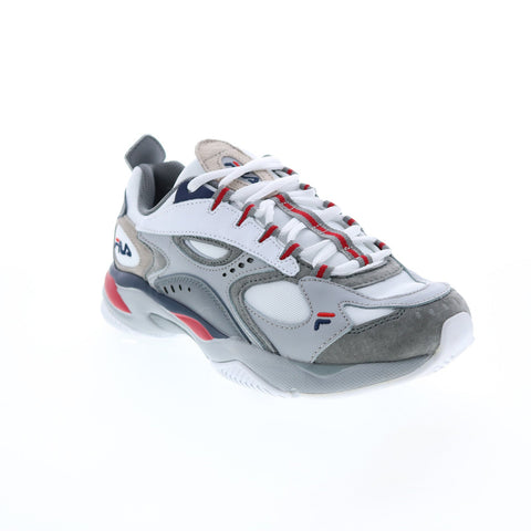 Fila Boveasorus 1RM00576-109 Mens Gray Leather Lifestyle Sneakers Shoes