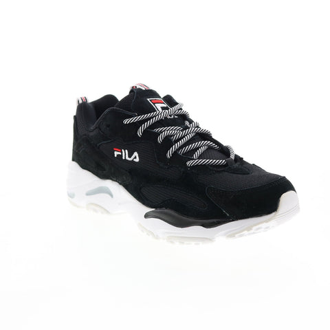 Fila Ray Tracer 1RM00642-014 Mens Black Suede Lifestyle Sneakers Shoes