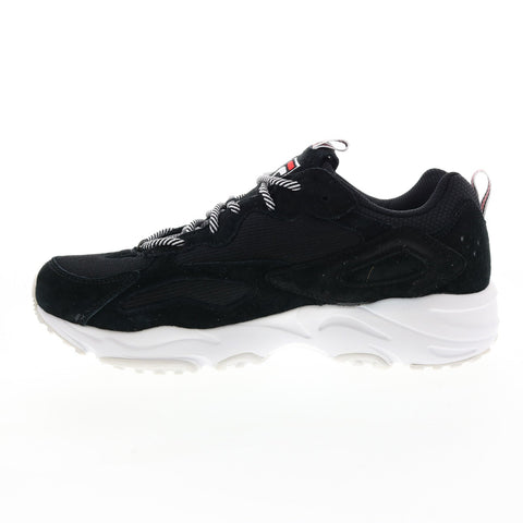 Fila Ray Tracer 1RM00642-014 Mens Black Suede Lifestyle Sneakers Shoes