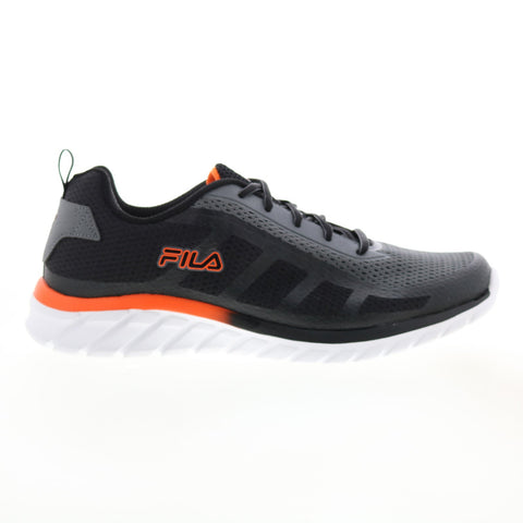 Fila Memory Diskize 2 1RM00696-054 Mens Gray Canvas Athletic Running Shoes