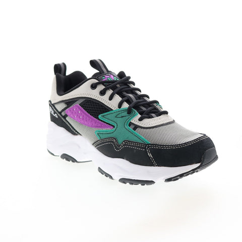Fila Trail Tracer 1RM00915-017 Mens Black Leather Athletic Hiking Shoes