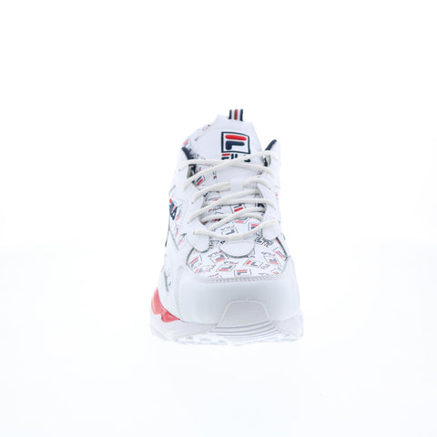 Fila Ray Tracer Multilogo 1RM00998-125 Mens White Lifestyle Sneakers Shoes