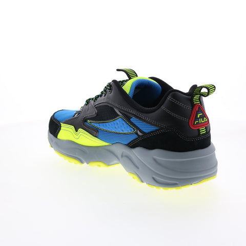 Fila Trail Tracer 1RM01030-404 Mens Blue Leather Athletic Hiking Shoes