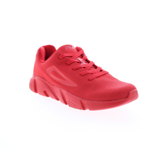 Fila Zarin 1RM01301-600 Mens Red Canvas Lace Up Lifestyle Sneakers Shoes